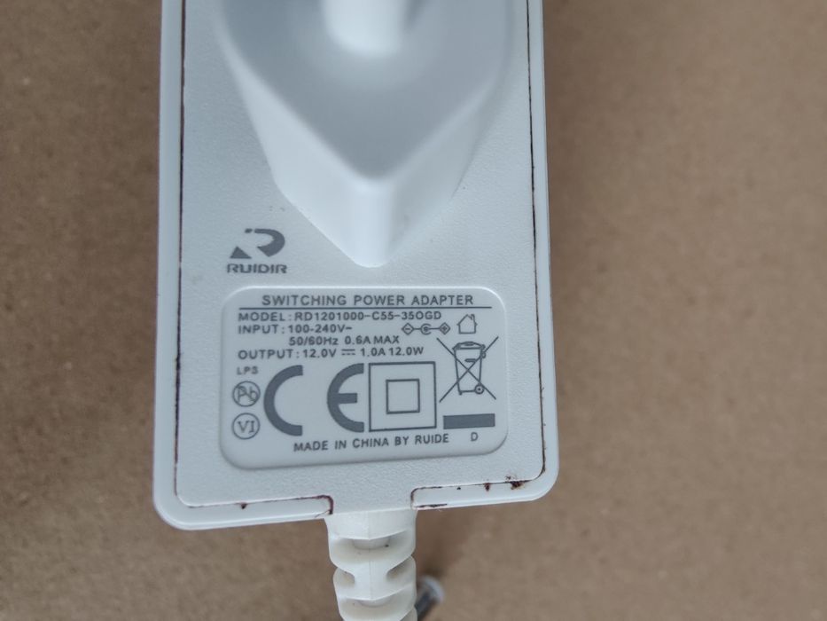 Блок живлення power adapter 12V/1A. 4mm×1,7mm від роутера XIAOMI