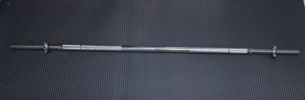 Barra de rosca musculação 155cm x 28mm Grip de 31mm. Barra desmontavel