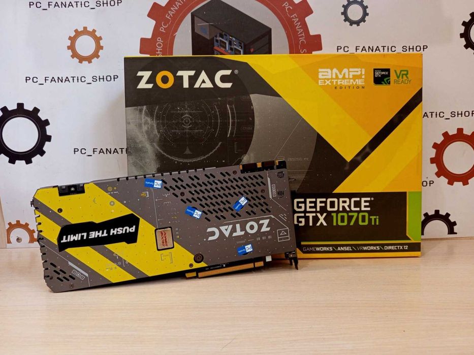 Відеокарта Zotac GeForce GTX 1070 Ti AMP Extreme Гарантія 1 місяць