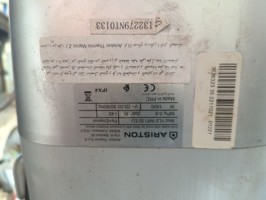 Bojler Ariston 65l vls wifi 50 eu na części