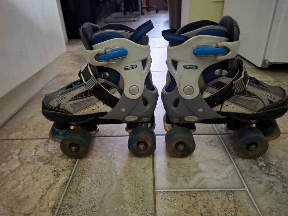 Ролики квади чотириколісні дворядні. Розмір 33-36