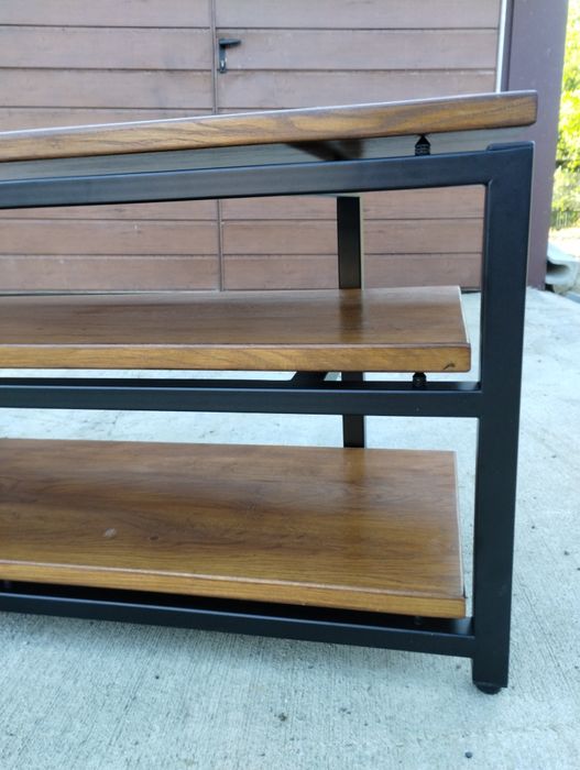 Szafka audio  Rtv Stolik HiFi na sprzęt pod zamówienie Dąb Loft komoda