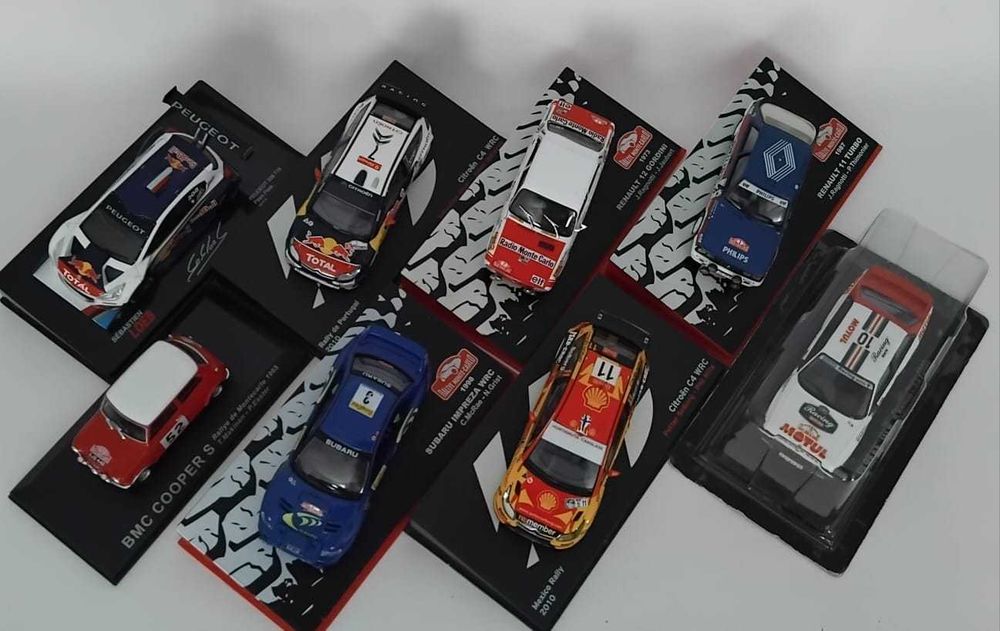 Lancia 037 Rally, AUDI Quattro E2, Renault 5 Turbo 1-43. 25€.  Vendo miniaturas da minha coleção.
