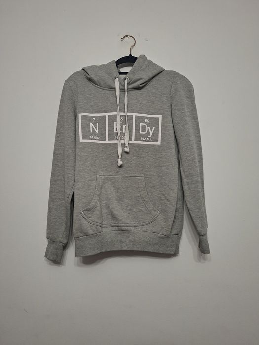 bluza z kapturem szara