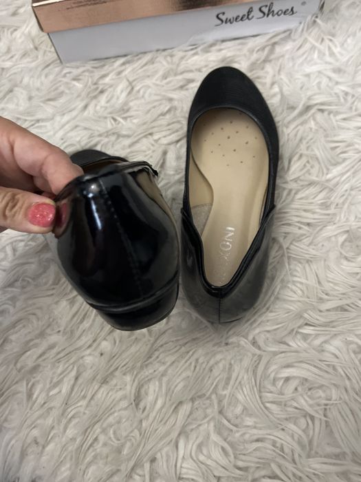 Skorzane baletki rozmiar 37