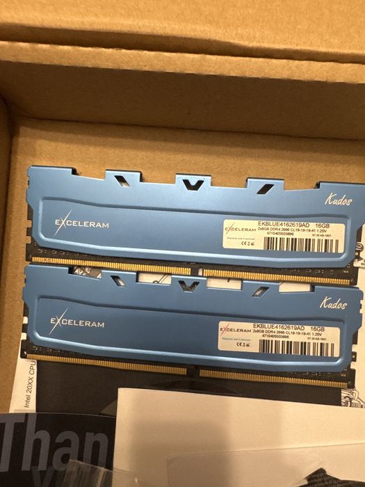Оперативна памʼять Exceleram ddr4 2x8gb(16gb)2666