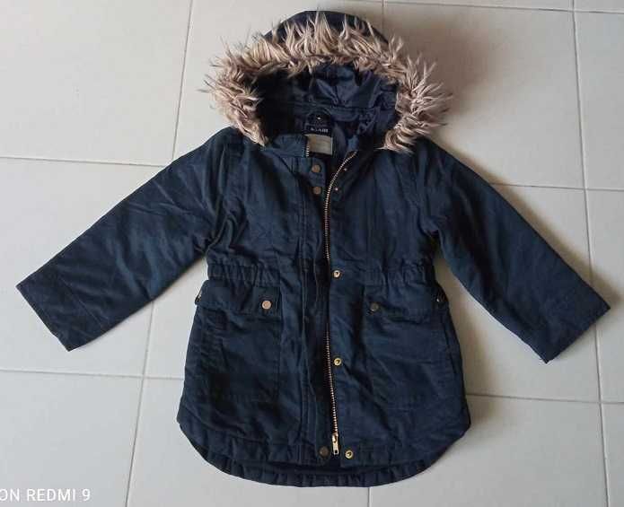 zimowa kurtka parka kiabi 116cm