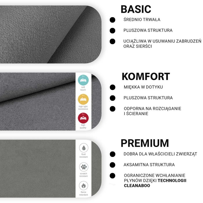 Narożnik z funkcją spania FABIO / Raty / Szybka dostawa!