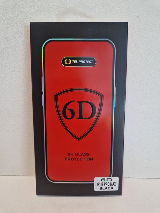 Hartowane szkło Tel Protect Full Glue 6D do IPHONE 17 PRO MAX