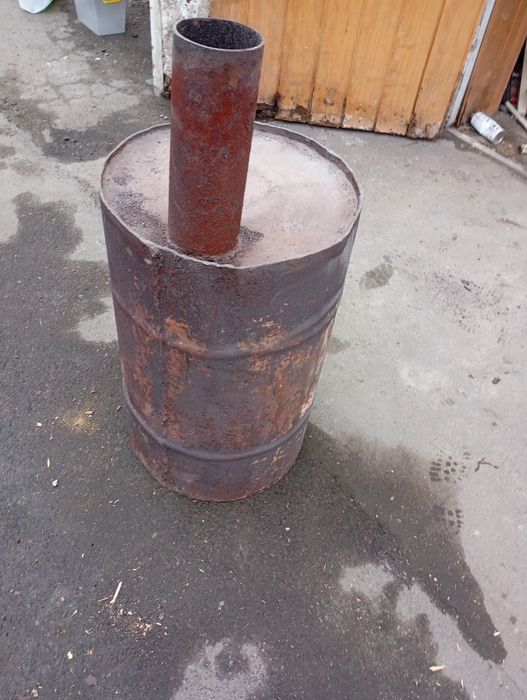Продам буржуйку из толстостенной бочки