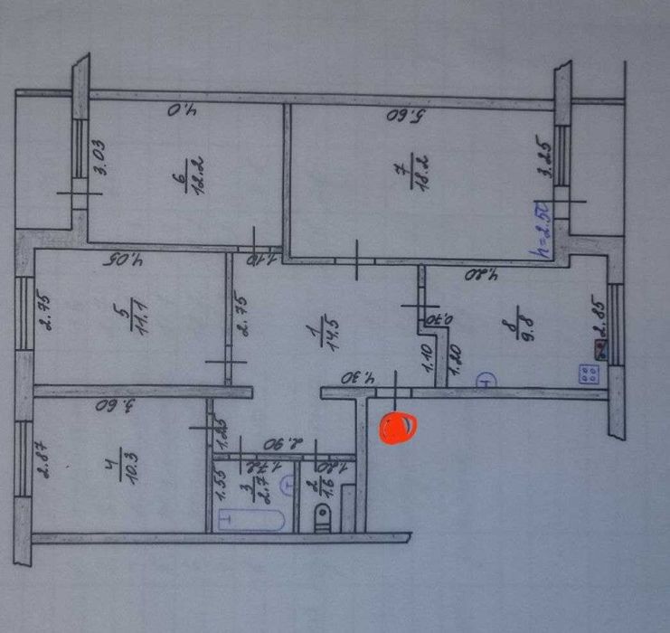 Реальная Продам 4к Квартиру Газ, Индивидуальное Отопления, 2эт