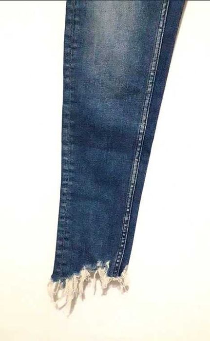 Calças de ganga skinny assimétricas Zara Tam 36 Novas c/etiqueta