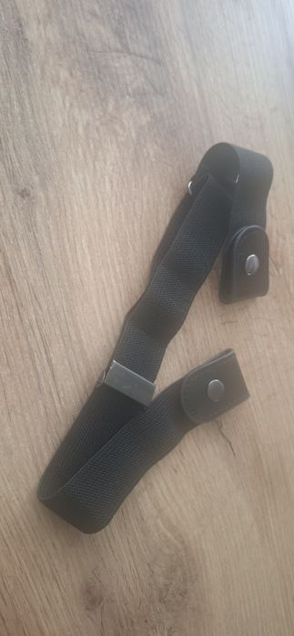 Pasek do spodni damski czarny regulowany