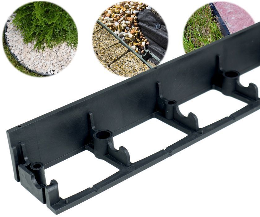 Obrzeże Ogrodowe SB60 Stella Bord 60 mm 1m czarne 6cm Trawnikowe