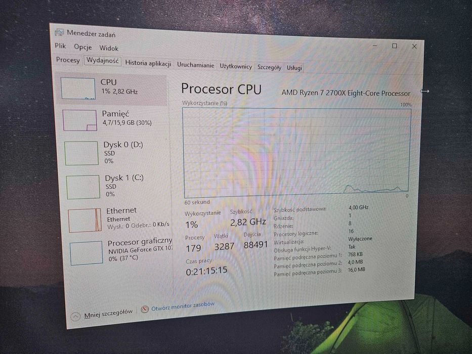 Komputer gamingowy RGB | Ryzen 7 2700x | GTX 1070 Ti | Wi-Fi Bluetooth