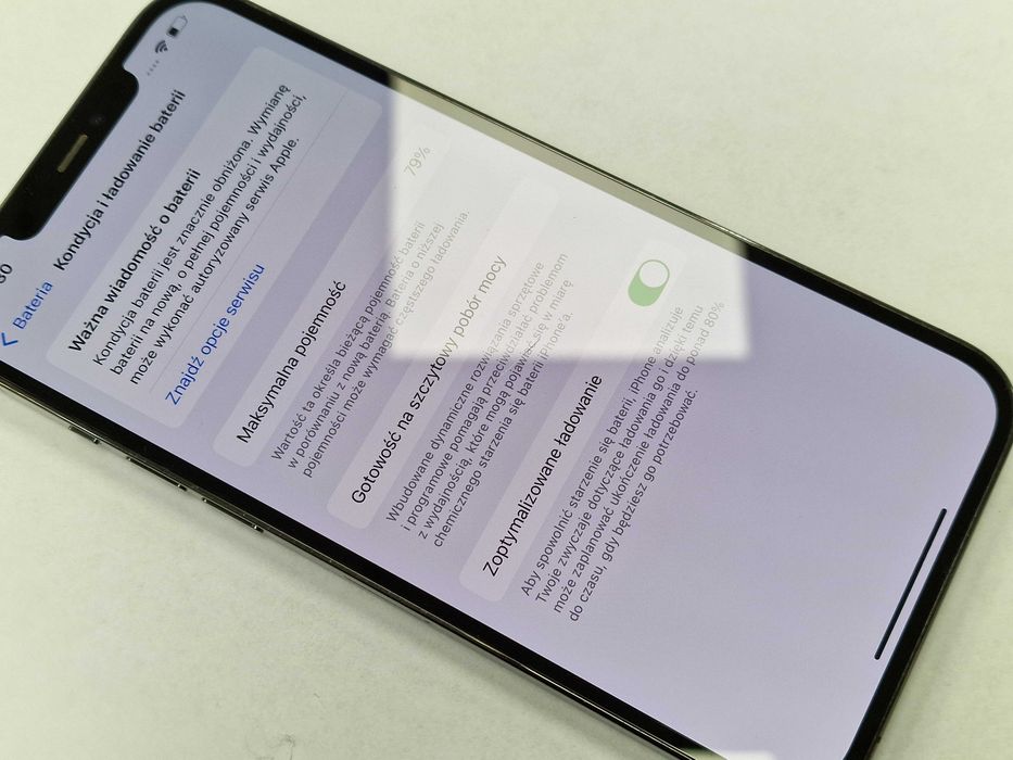 iPhone 12 Pro Max 256GB/ Graphite/ bateria 79%/ Grade A-/ +Ładowarka