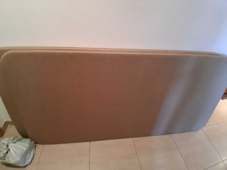 Tapi revestido beje base 3D 90cmx190cm