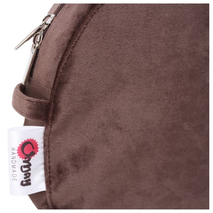 Brązowy organizer do OBAG MOON LIGHT welur brąz 2 kieszenie wkład OMAY