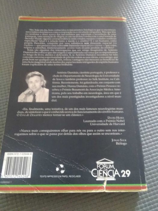 O Erro de Descartes de Antonio R Damásio