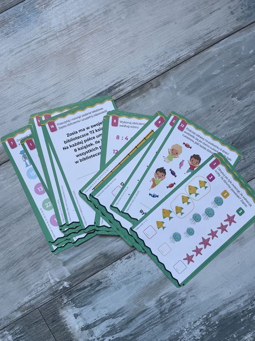 Karty do nauki tabliczki mnozenia.