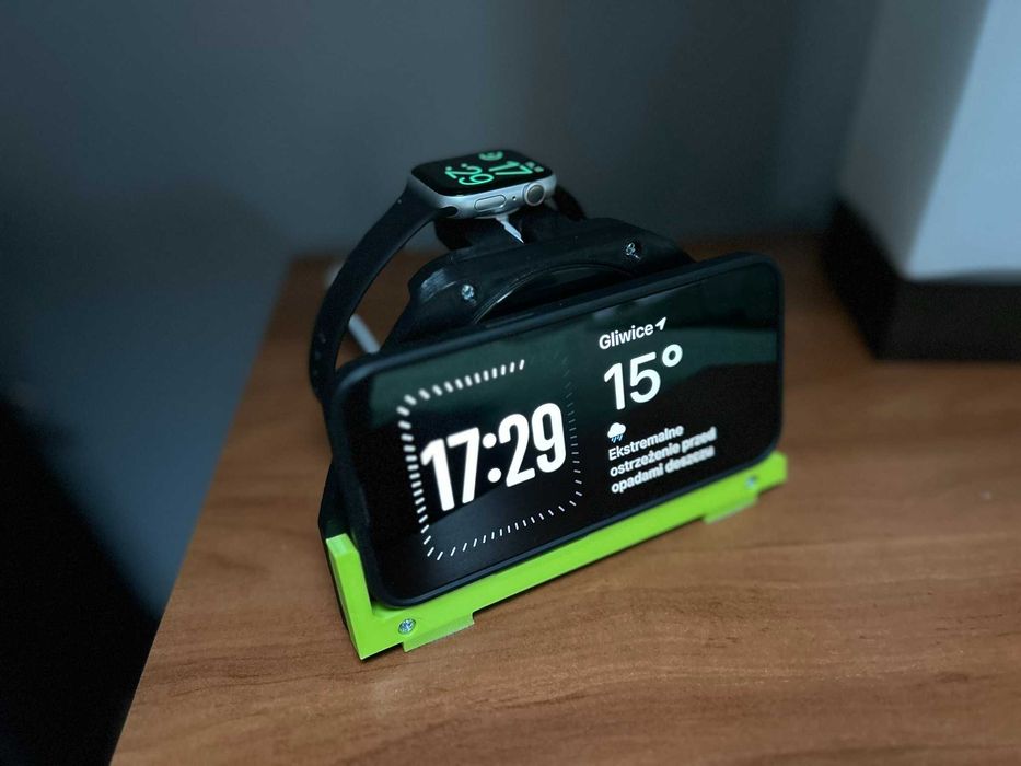Wygodny stojak dla iPhone i Apple Watch do łatwego ładowania