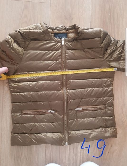 Top Secret Puchowa kurtka r.40, ramoneska, jesienna/ wiosenna