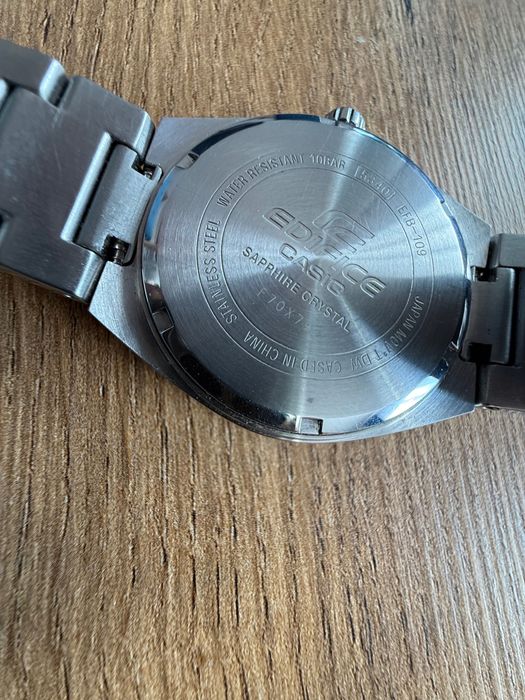 Zegarek Casio Edifice,sapphire,100m,stan bardzo dobry