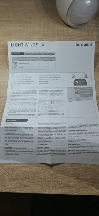 Wentylatory be quiet light Wings LX 120mm PWM 120mm