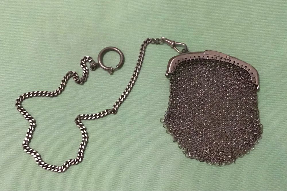 Bolsa de moedas em prata 835 kL
