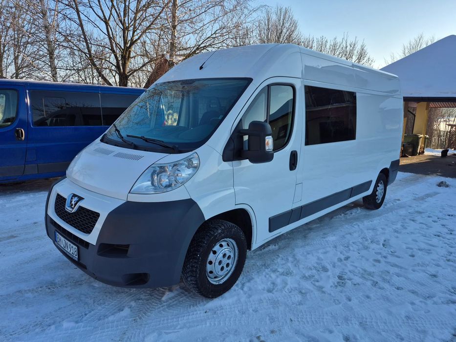 Peugeot Boxer  Super Stan Klima 7 osobowy Brygadówka Doka Gwarancja Przebiegu