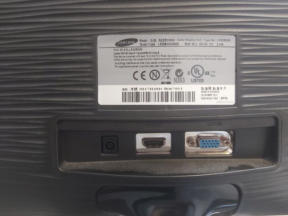 Monitor samsung 60hz 22 cale