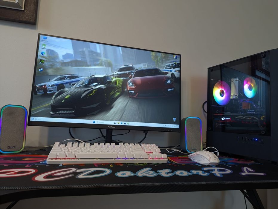 Wydajny PC do gier, gwarancja ,i7 / GPU 8GB / 16GB RAM ddr4/ SSD+HDD 1 tb/Windows 11