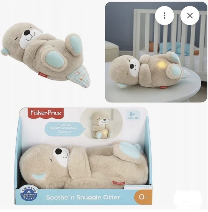 Fisher Price Wydra Oddychająca Szumiąca Przytulanka FXC66