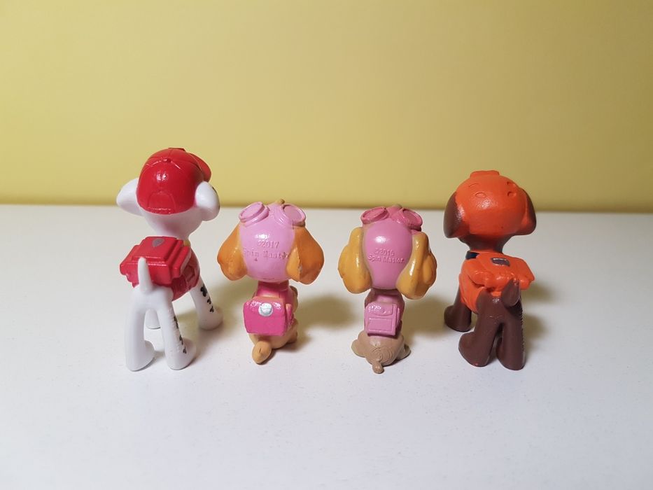 Psi Patrol Spin Master zestaw 6. PVC. Ślady użytkowania.