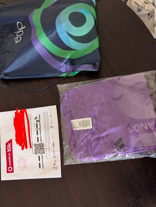 Dorsal + T-Shirt Adidas Corrida 8 de Março