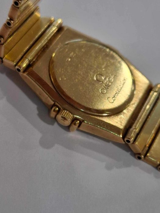 Relógio omega constellation todo em ouro