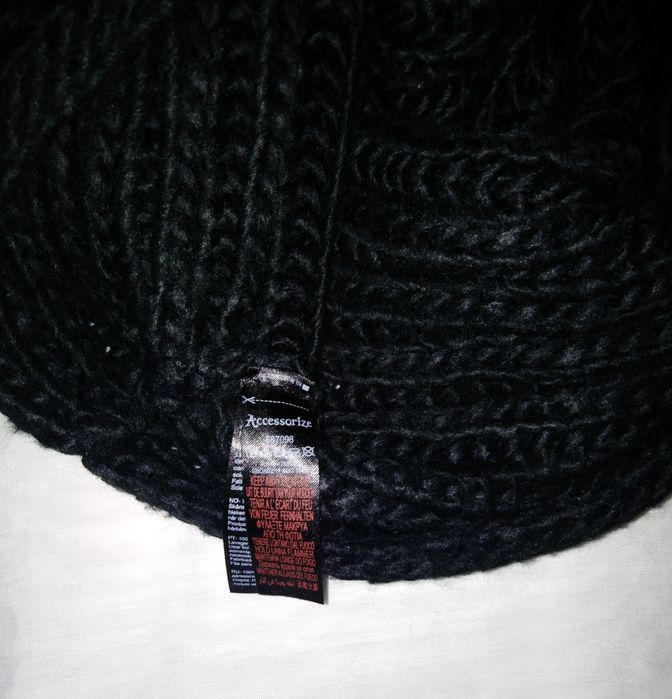 Gola-cachecol lã preto, marca Accessorize.