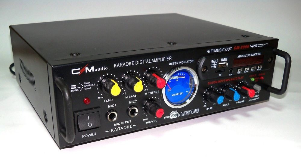Усилитель звука. 2 х 150ватт. Підсилювач. Ресивер. Караоке. Bluetooth ...