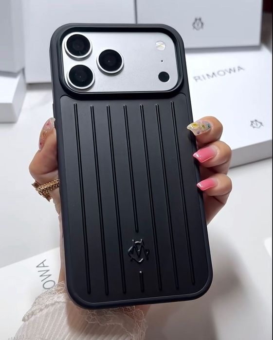 Чохол Rimowa на iPhone 17 pro max та 17 pro blu металевий
