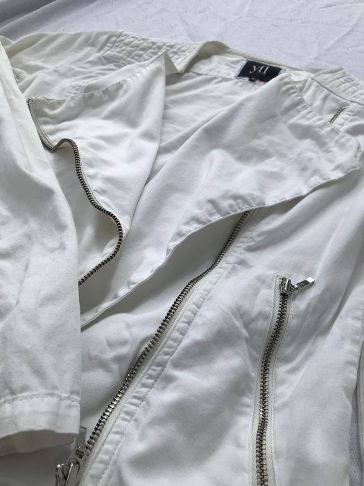 marynarka żakiet narzutka biały kurtka reserved 38