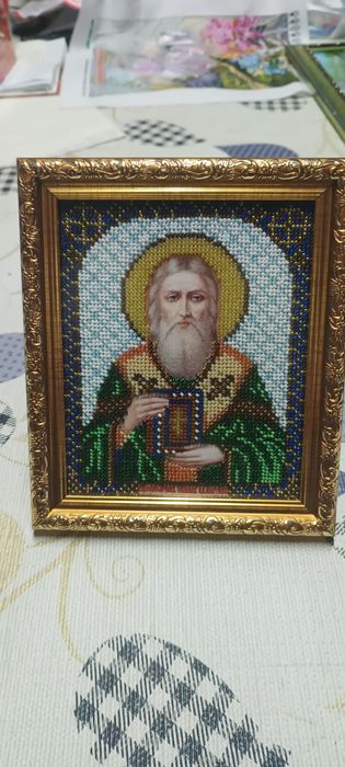 Икона вышитая бисером