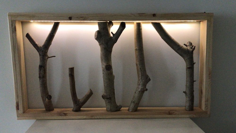 Rustic Picture Frame with LED Lighting64297597519489121