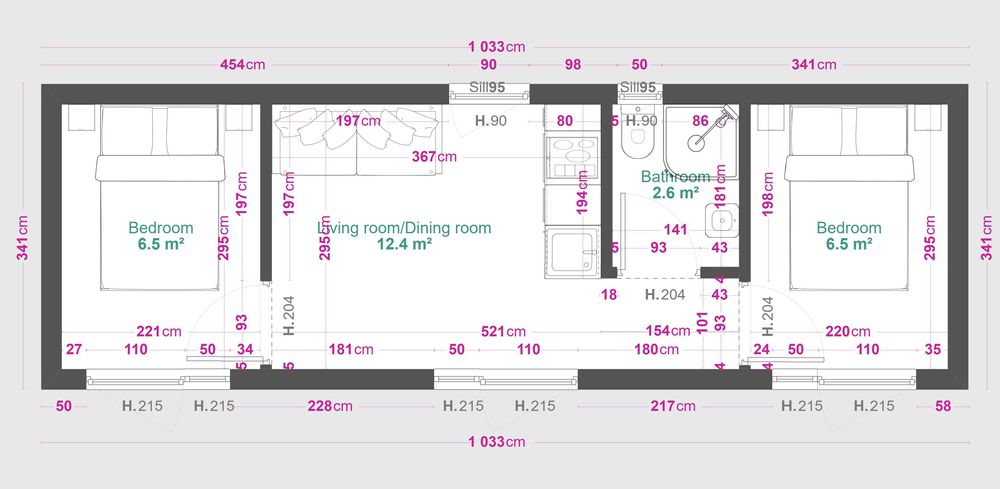 Gotowy dom 35m2 mobilny modułowy od ręki bez pozwolenia, wykończony.