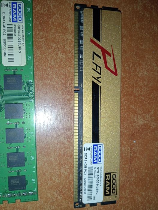 x2 DDR3 4GB RAM Firmy GoodRam