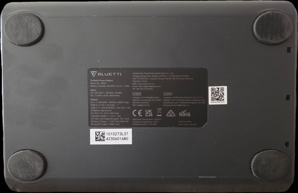 Портативна зарядна станція Bluetti EB3A