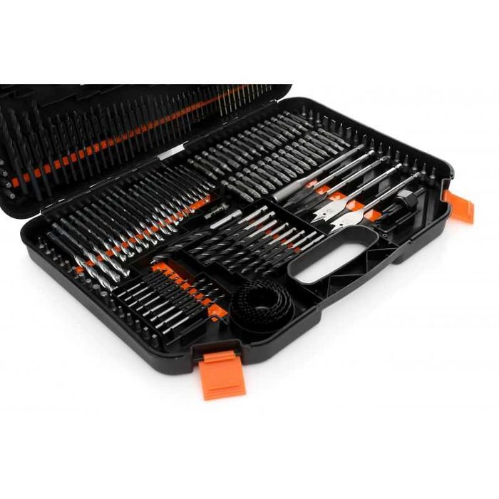 Zestaw wierteł bitów otwornic do drewna metalu HSS nasadki bity 246el