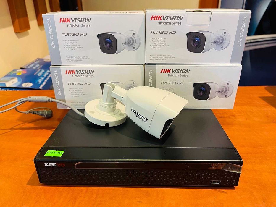 Zestaw do monitoringu domu firmy 4 kamery rejestrator hdd 1TB