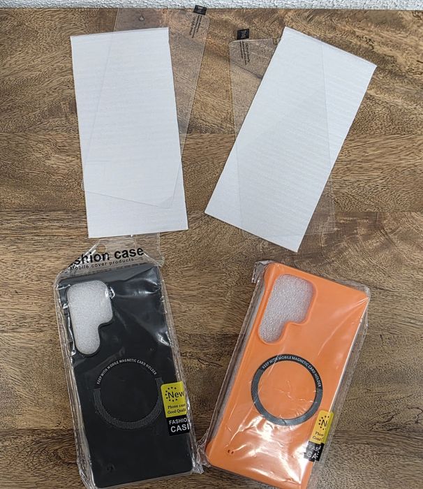 Duas capas e dois vidros temperados para Samsung Galaxy S25 ultra