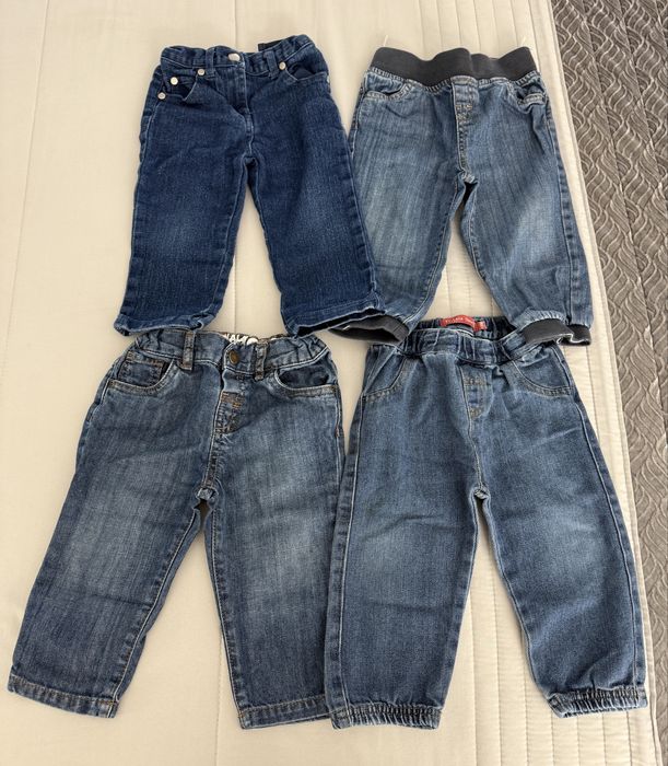 4 calcas de ganga 18 meses