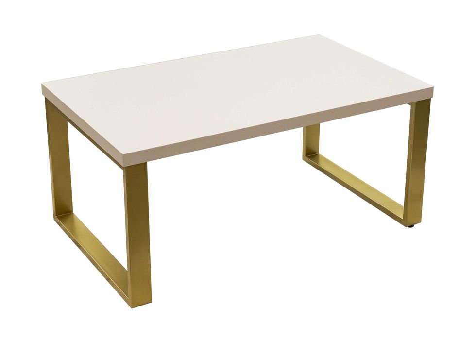 Stolik kawowy ława stół 100x60 złoty blat kaszmir